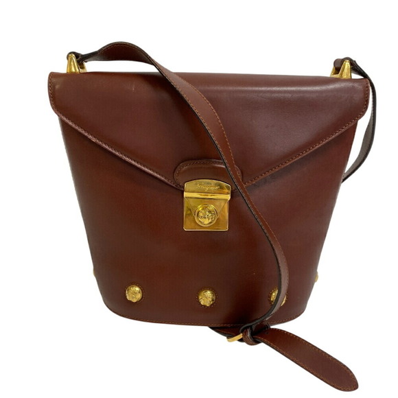 Salvatore Ferragamo Handbags - Salvatore Ferragamo AN213690 Bucket Shoulder Bag, Women's, Red